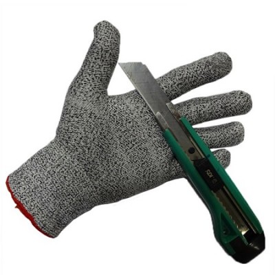 D-Găng tay chống cắt Dyneema Không phủ PU màu xám